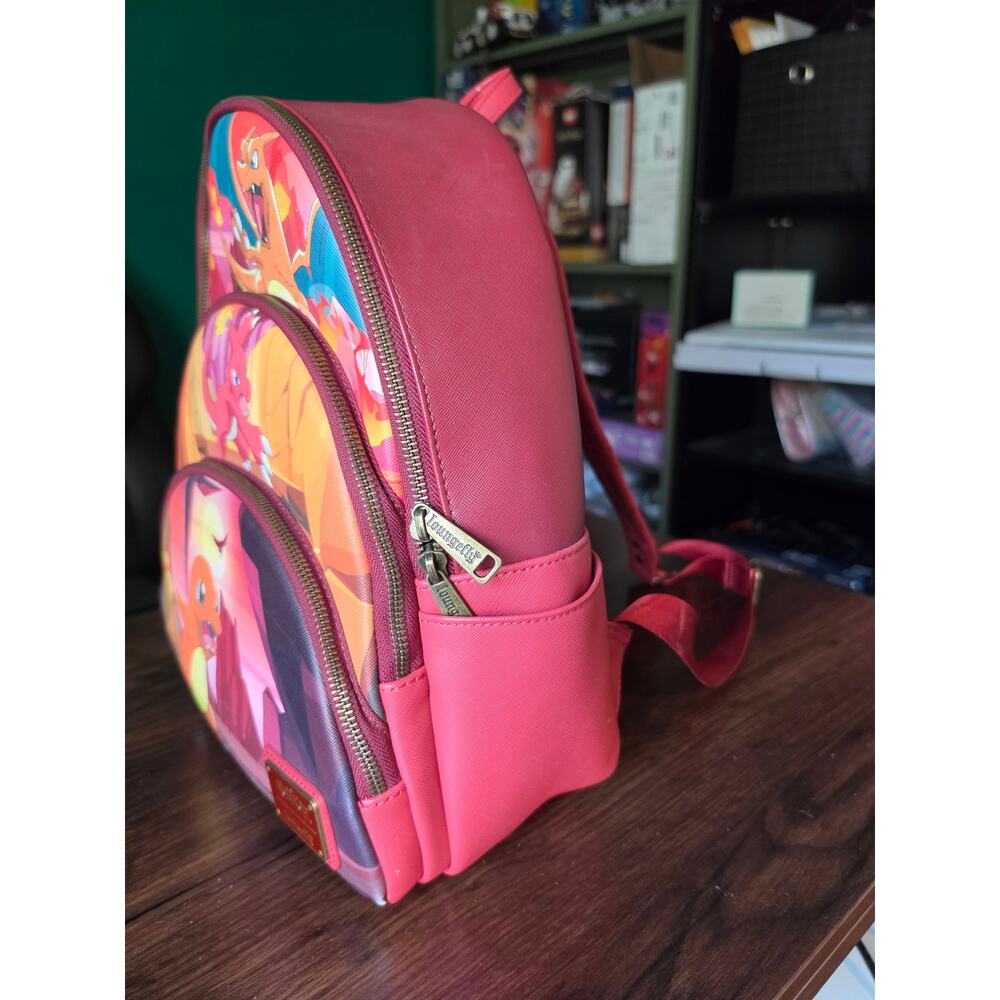Loungefly Pokémon Charmander Evolutions Triple Pocket Backpack - Picture 3 of 6